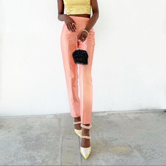 ASOS Design Paphos Pearl Detail High Heeled Shoes in Jacquard - Picture 6 of 6